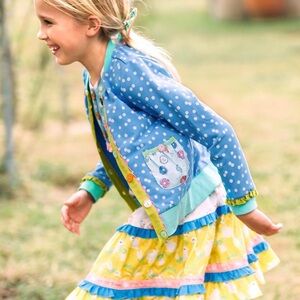 Wildflowers Donut Munchkin Cardigan size 18 months